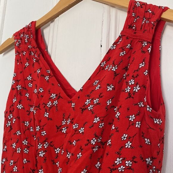 Mercer and Madison Red Floral Summer Dress Size 2 - Picture 2 of 6